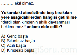 atasözleri testi