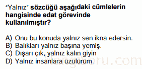 bağlaçlar testi