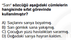 sıfatlar testi