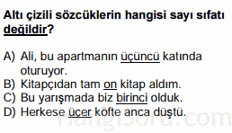 sıfatlar testi