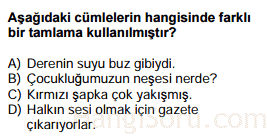 sıfatlar testi