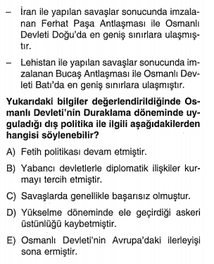 osmanlı duraklama dönemi