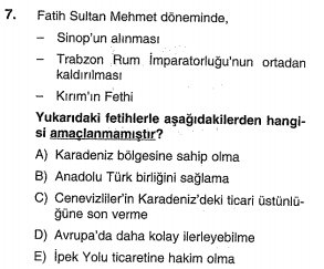 osmanlı yükselme dönemi testi çöz